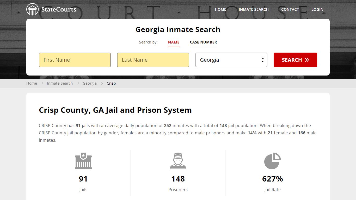 Crisp County, GA Inmate Search - StateCourts