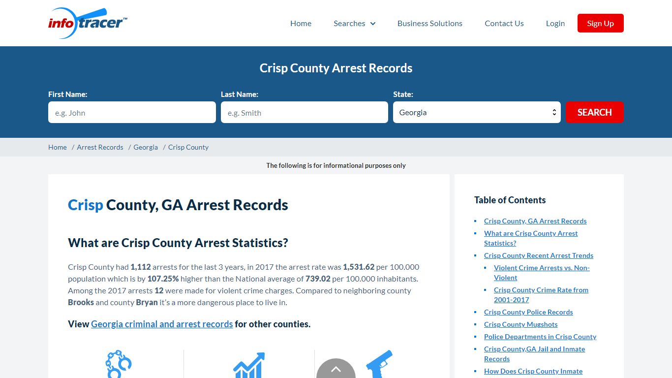Crisp County, GA Arrests, Mugshots & Jail Records - InfoTracer
